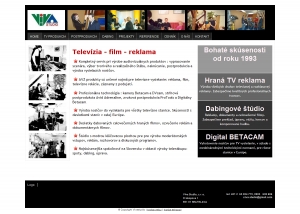 Web presentation for Viva Studio, s.r.o.