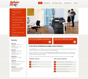 Web presentation for Reficier JTL s.r.o.
