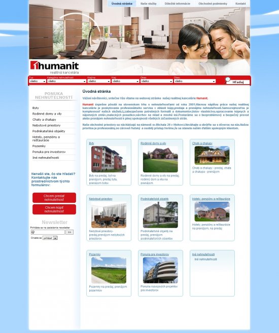 Web presentation for Humanit