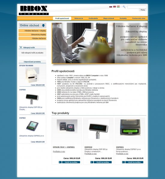 Online shop for BBOX Computer s.r.o.
