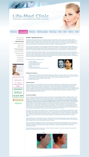 Webpräsentation für Life-Med Clinic, s.r.o.