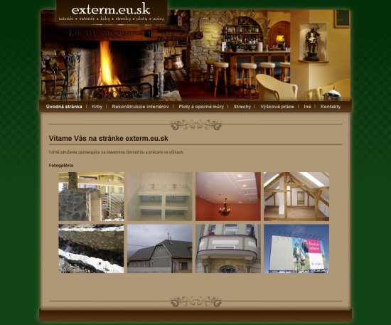 Web presentation for Exterm.eu.sk