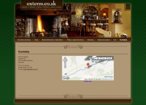 Webpräsentation für Exterm.eu.sk
