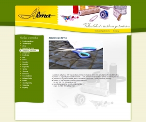 Webová prezentácia pre veľkoobchod Alma