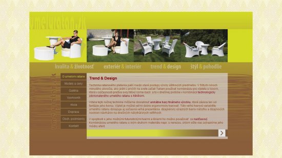 Web presentation for UmelyRatan.sk