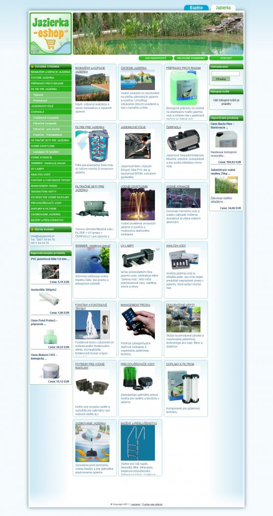 Online shop Jazierka-Eshop.sk