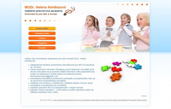 Web presentation - MUDr. Kertészová