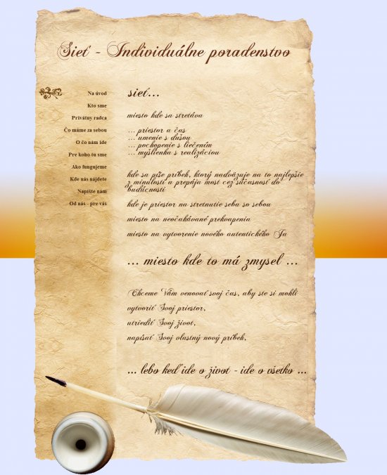 Web presentation for Sieť, s.r.o.