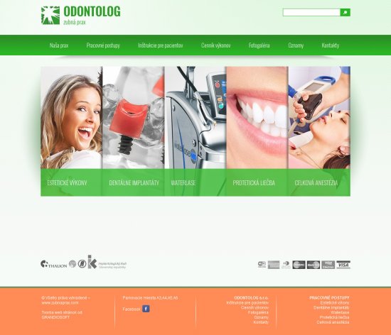 Web presentation for ODONTOLOG s.r.o.