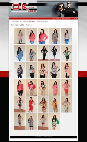 Webpräsentation für OK móda