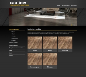 Webová prezentácia pre Parketárium