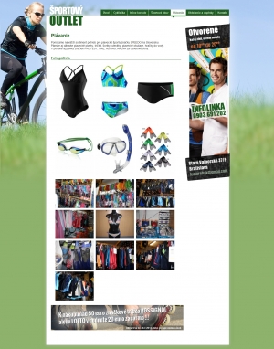 Webová prezentácia - SportovyOutlet.sk