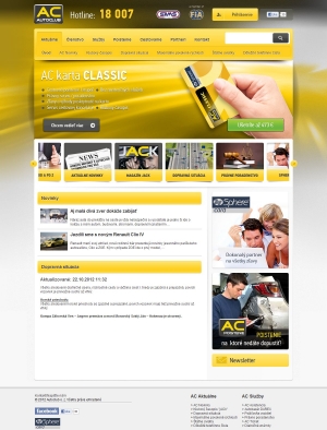 Webová prezentácia pre AC AutoClub
