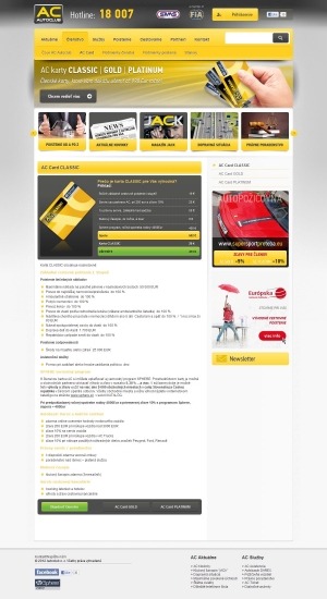 Webová prezentácia pre AC AutoClub