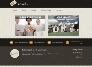 Web presentation for Lawrim s.r.o.