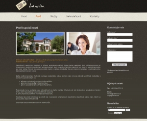 Web presentation for Lawrim s.r.o.