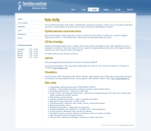 Webová prezentácia pre Dentálne Centrum Košice