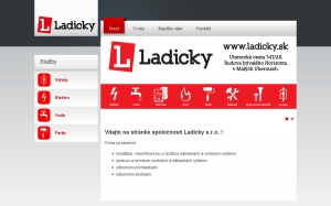Webová prezentácia pre firmu Ladicky s.r.o.