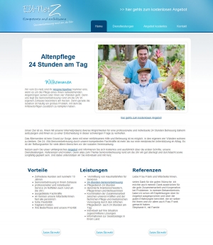 Webpräsentation für www.eu-netz.com