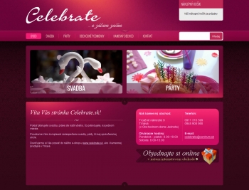 Internetgeschäft für Celebrate s.r.o.