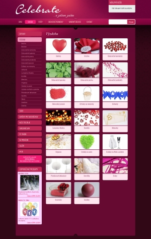 Internetgeschäft für Celebrate s.r.o.