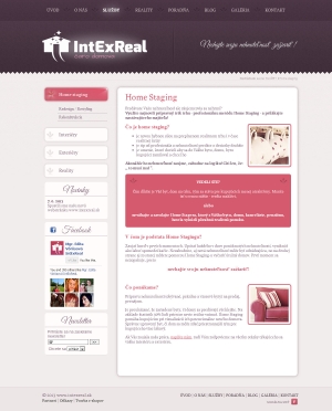 Webová prezentácia pre IntExReal