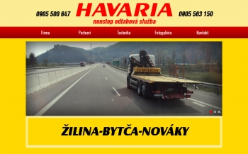 Web presentation for SOS HAVARIA