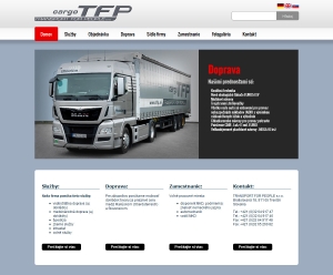 Webová prezentácia pre TFP Transport For People s.r.o.