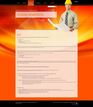 Webová prezentácia - Požiarne inžinierstvo