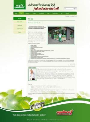 Webová prezentácia pre Update Slovakia s.r.o.