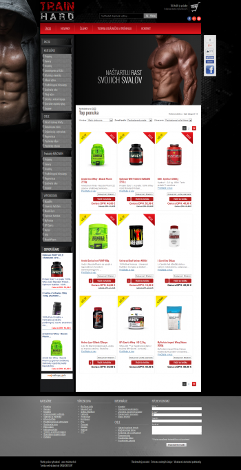 Online shop TRAIN HARD
