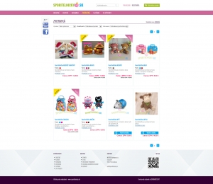 Internetgeschäft www.sporitelnicky.sk