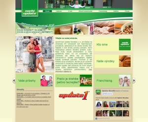 Webová prezentácia pre Update Slovakia s.r.o.