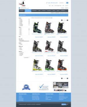 Internetový obchod pre Top Ski šport, s.r.o.