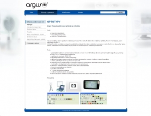 Webová prezentácia pre Argus-optika s.r.o.