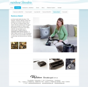 Webpräsentation für Rainbow Slovakia s.r.o.