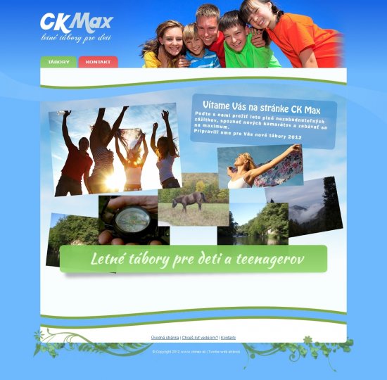 Web presentation for CK Max, s.r.o.
