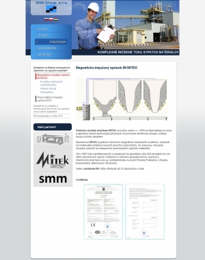 Webová prezentácia pre ZKM Group, s.r.o.