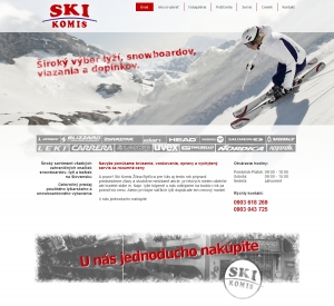 Webová prezentácia pre Ski Komis